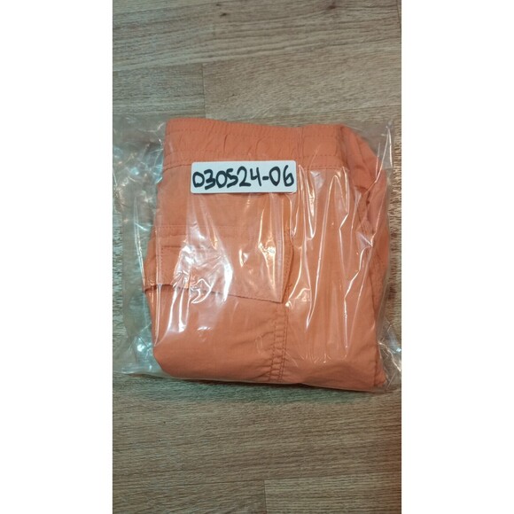 VTG POLO Ralph Lauren Board Shorts Mens Large Orange Nylon Little Pony Trunks 38 - Picture 16 of 16